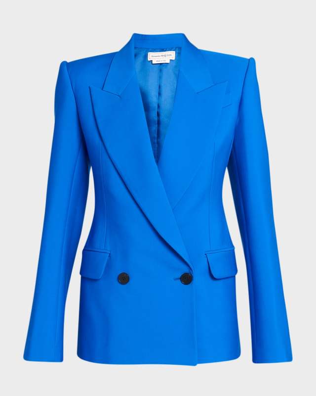 Double-Breasted Wool Blazer